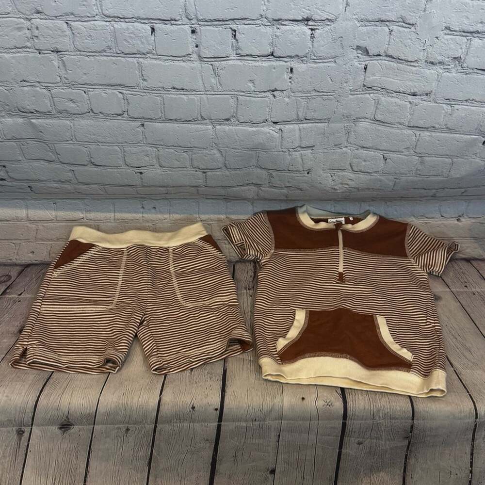 City Mouse Striped Toddler Outfit